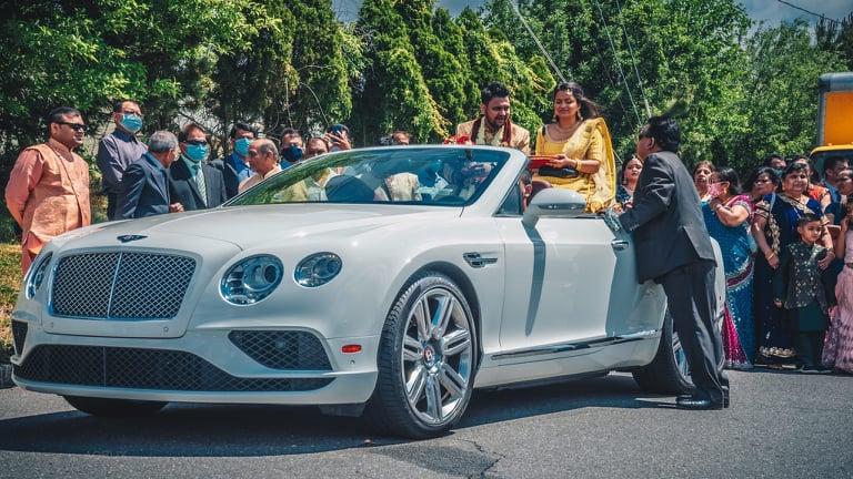 Exotic cars for wedding in New Jersey